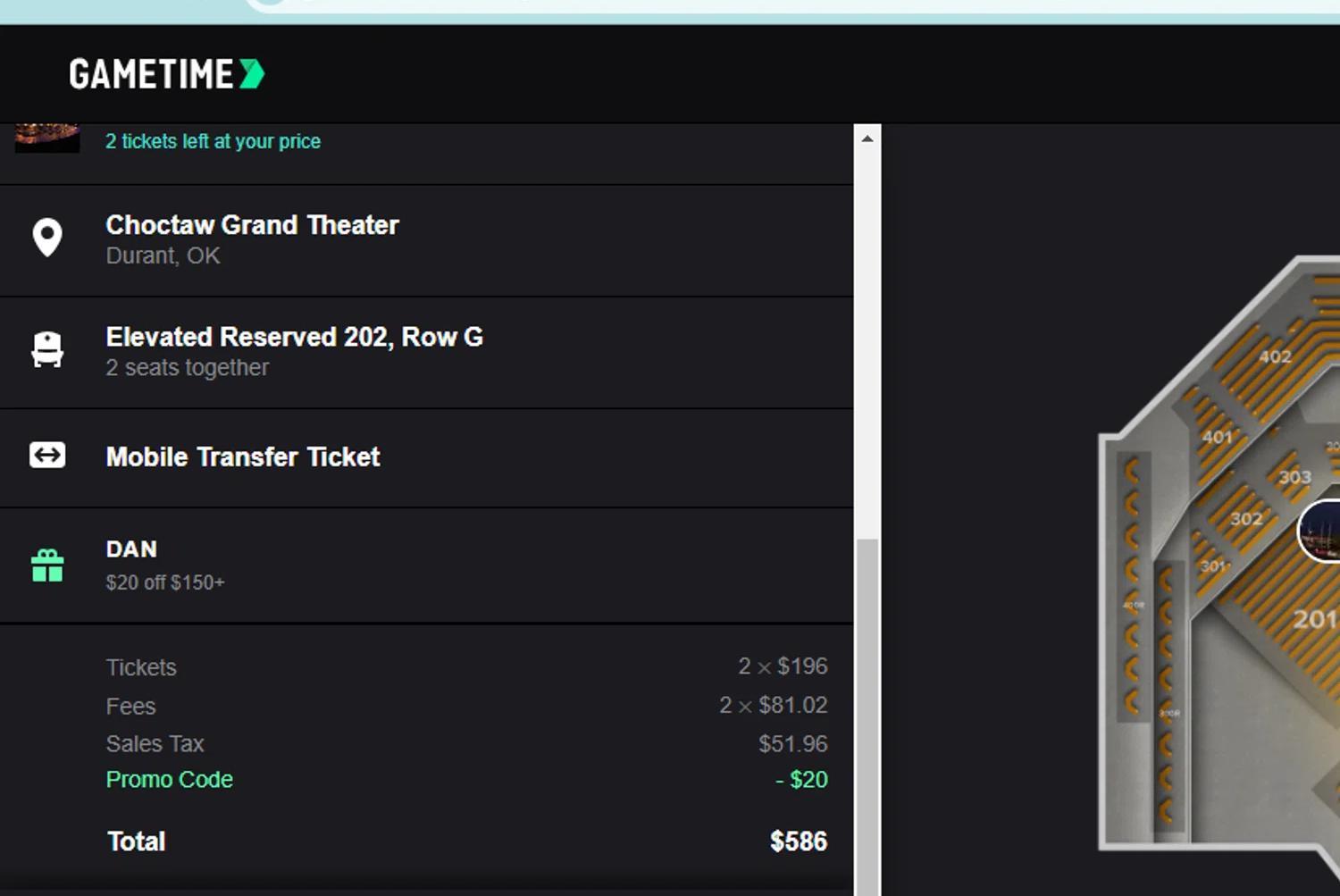 How to apply Gametime coupon code